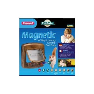 Katzenklappe mit 3 Verschlussoptionen